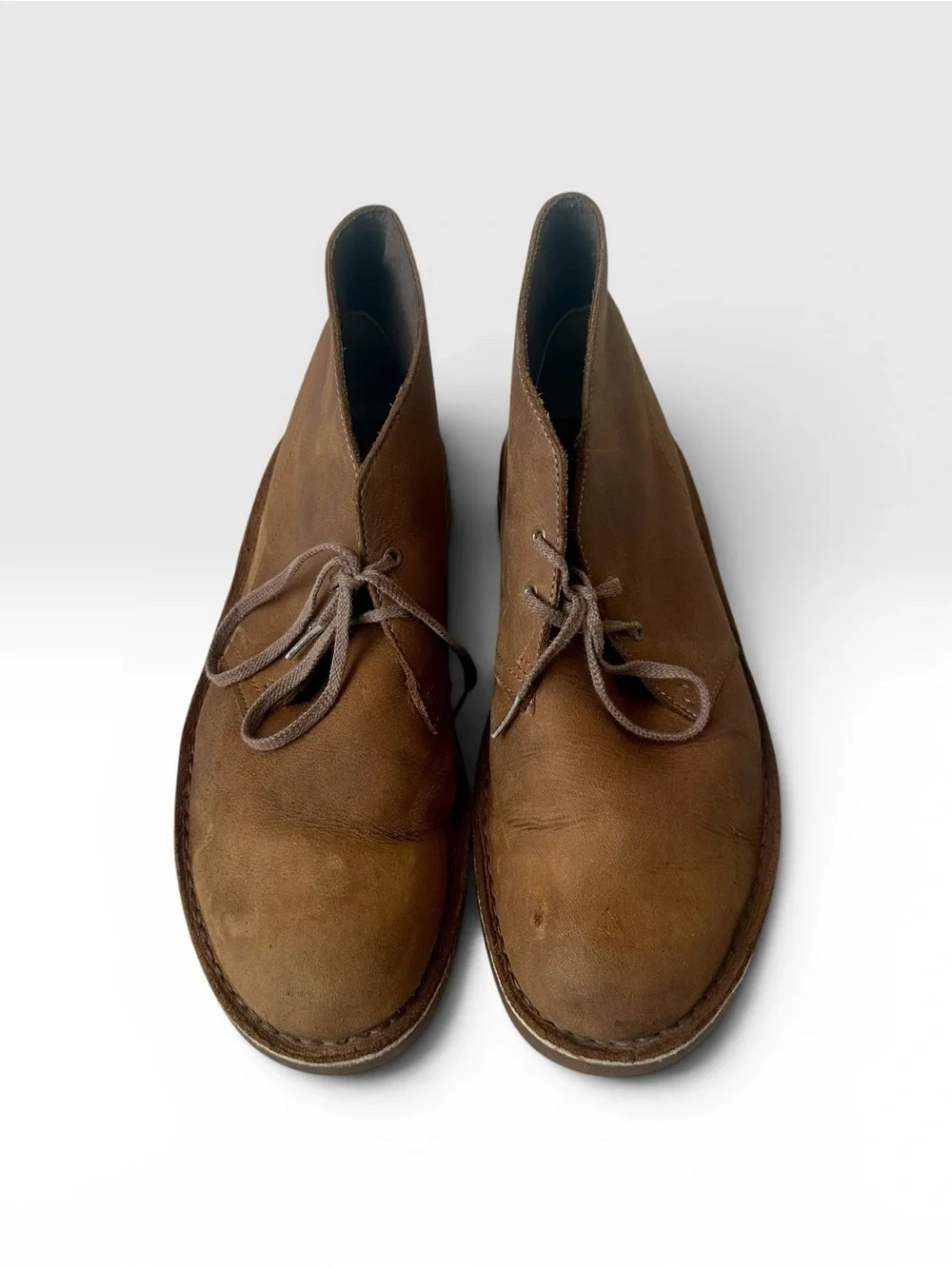 Clarks Menikok Mills Leather Desert Chukka Boots Brown Men’s 10.5 M 82286